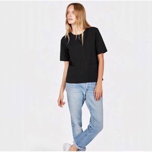 Everlane The Ponte Short Sleeve Tee With Pockets